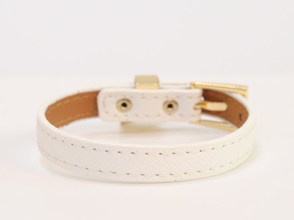 White belted bracelet