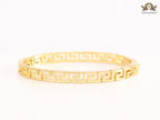 Gold plated Medusa Greca Bracelet