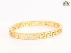 Gold plated Medusa Greca Bracelet