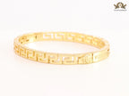 Gold plated Medusa Greca Bracelet