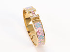 Alphabet H pastel pink bracelet