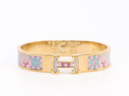 Alphabet H pastel pink bracelet