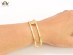 Medusa on gold bracelet