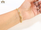 Gold plated Medusa Greca Bracelet