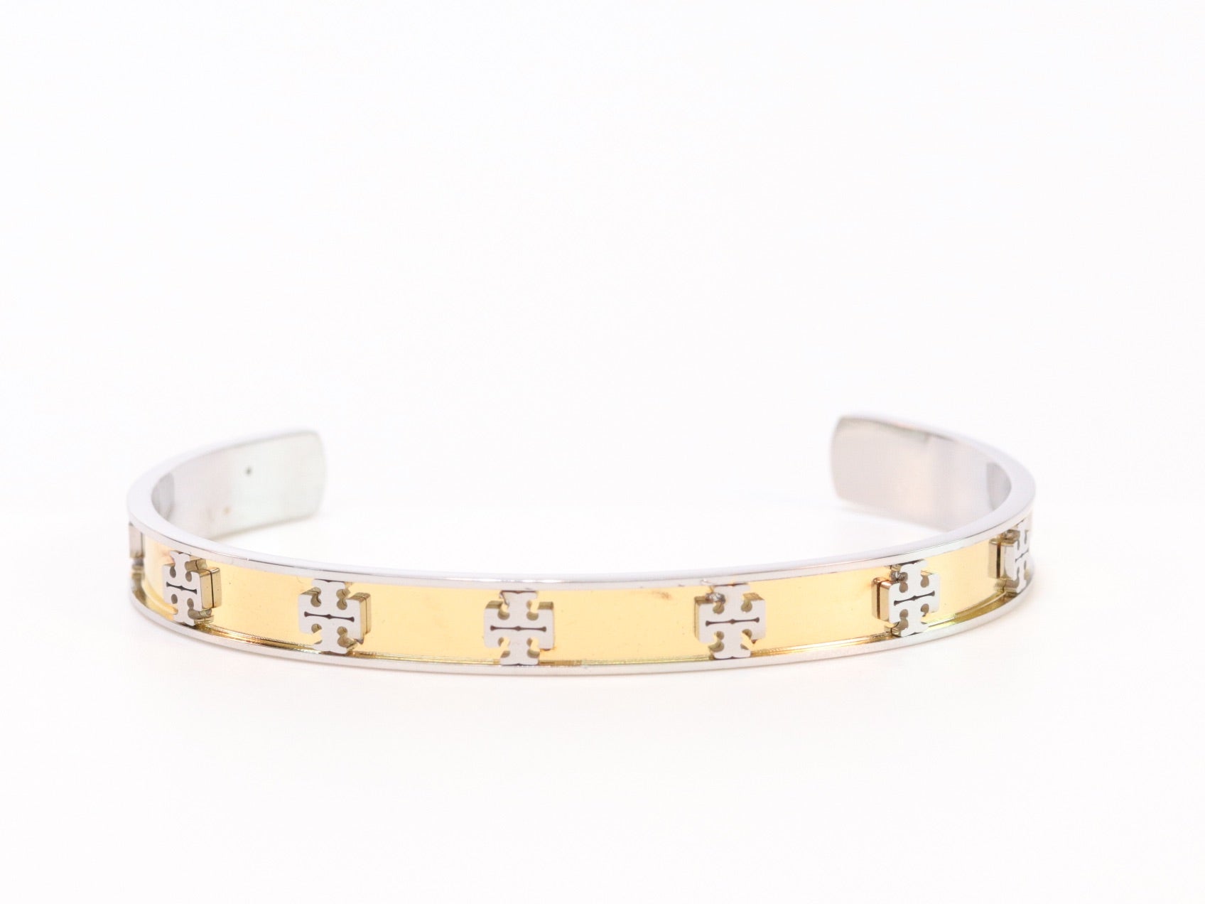 Platinum and gold sleek band