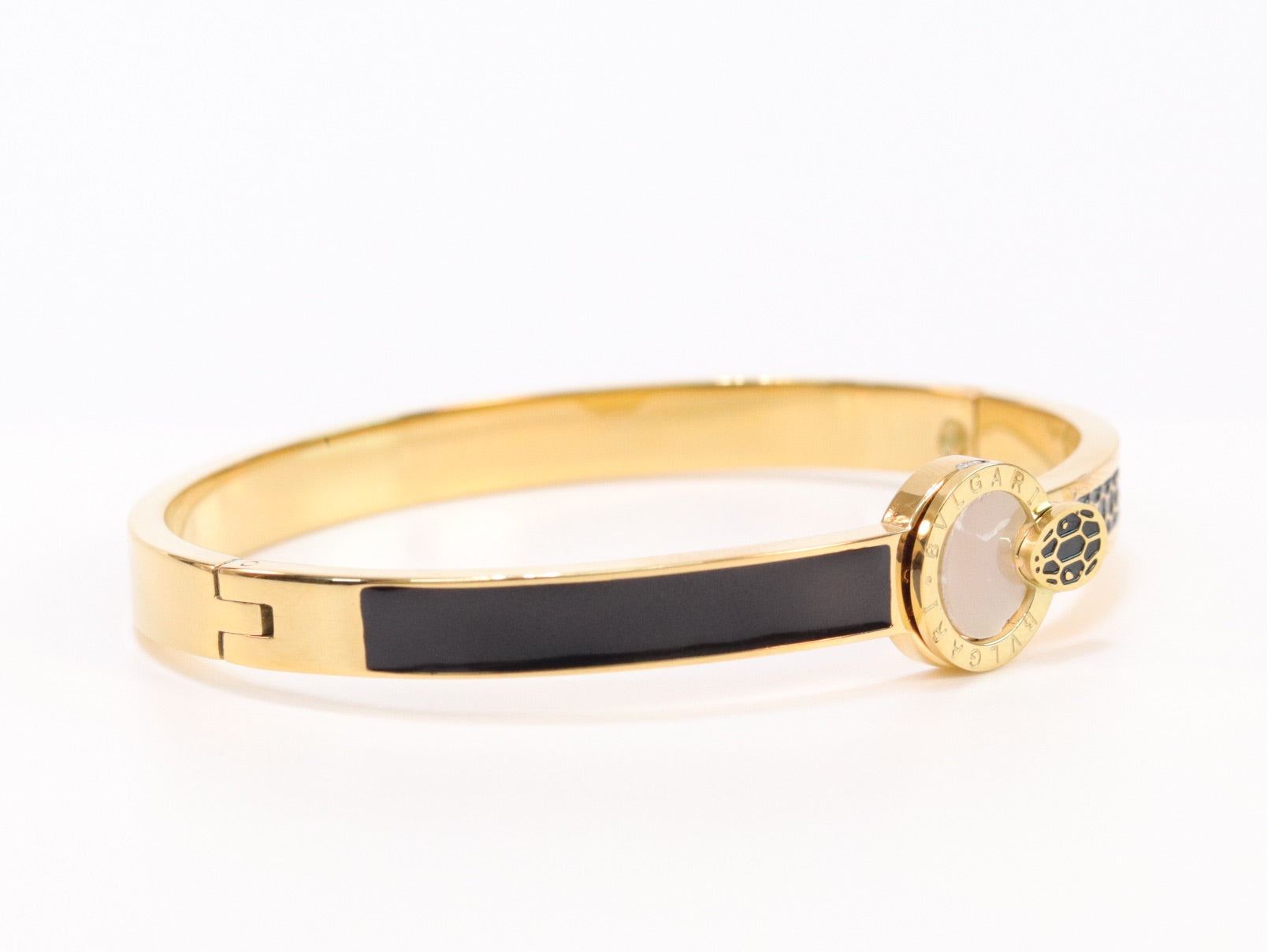 Half textured gold & black band