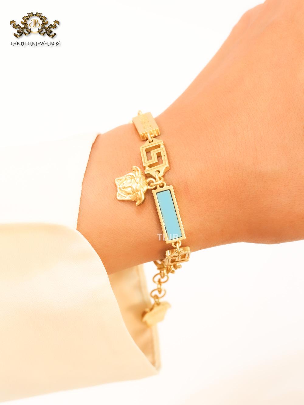 Medusa charms bracelet