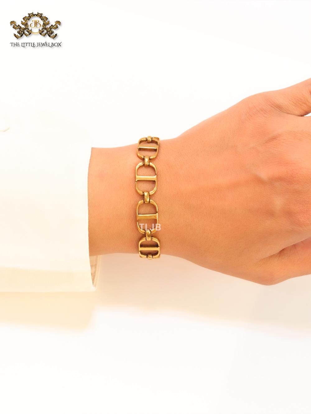Rustiq CD link bracelet