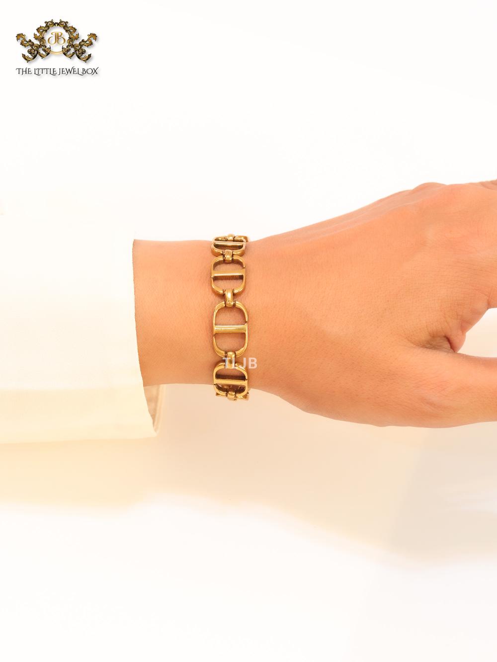 Rustiq CD link bracelet