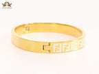 White Double F Gold Bracelet