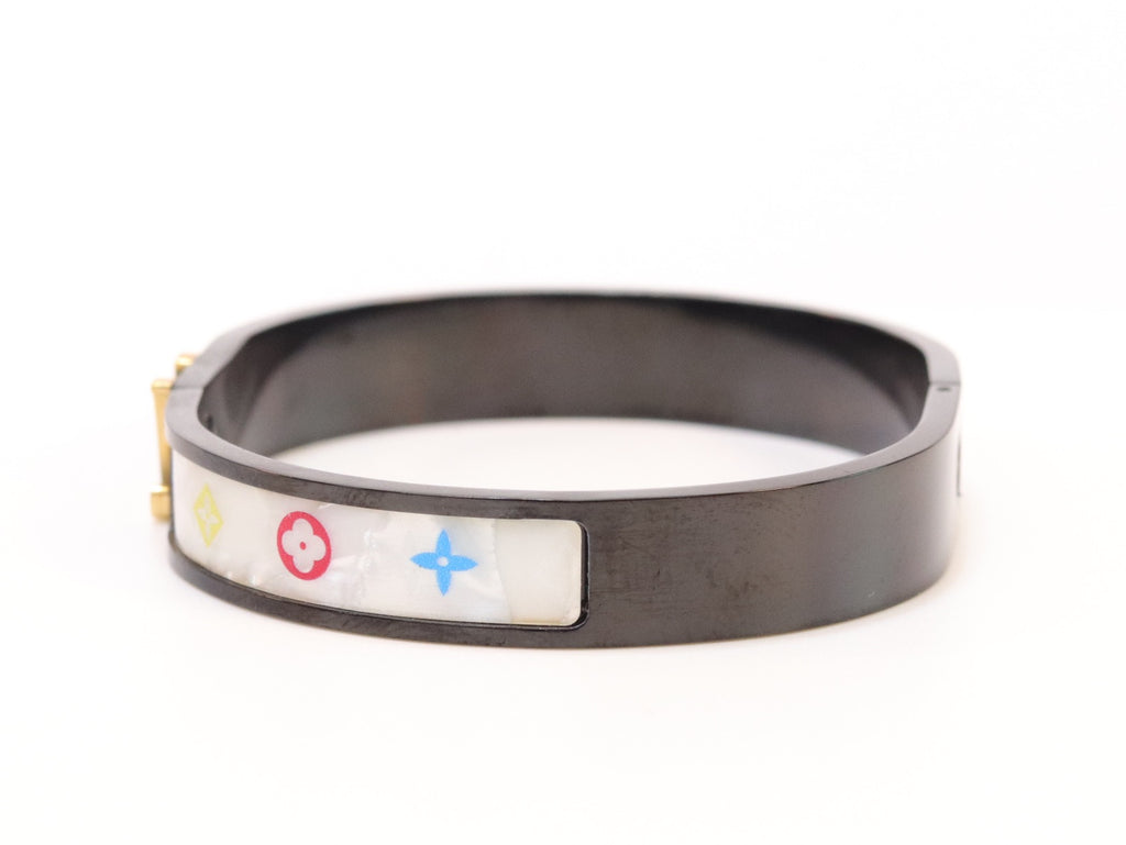 Black & white band with alphabets bracelet
