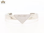 Alphabet P Platinum open bracelet