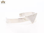 Alphabet P Platinum open bracelet