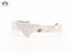 Alphabet P Platinum open bracelet