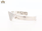 Alphabet P Platinum open bracelet