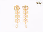 Alphabet D & G dangles with pearl