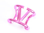 Pink chrome broad bracelet