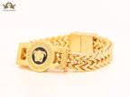 Medusa and Greca gold link chain
