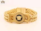 Medusa and Greca gold link chain