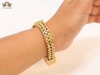 Medusa and Greca gold link chain