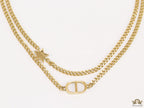 Dual chain necklace with alphabet and star motif