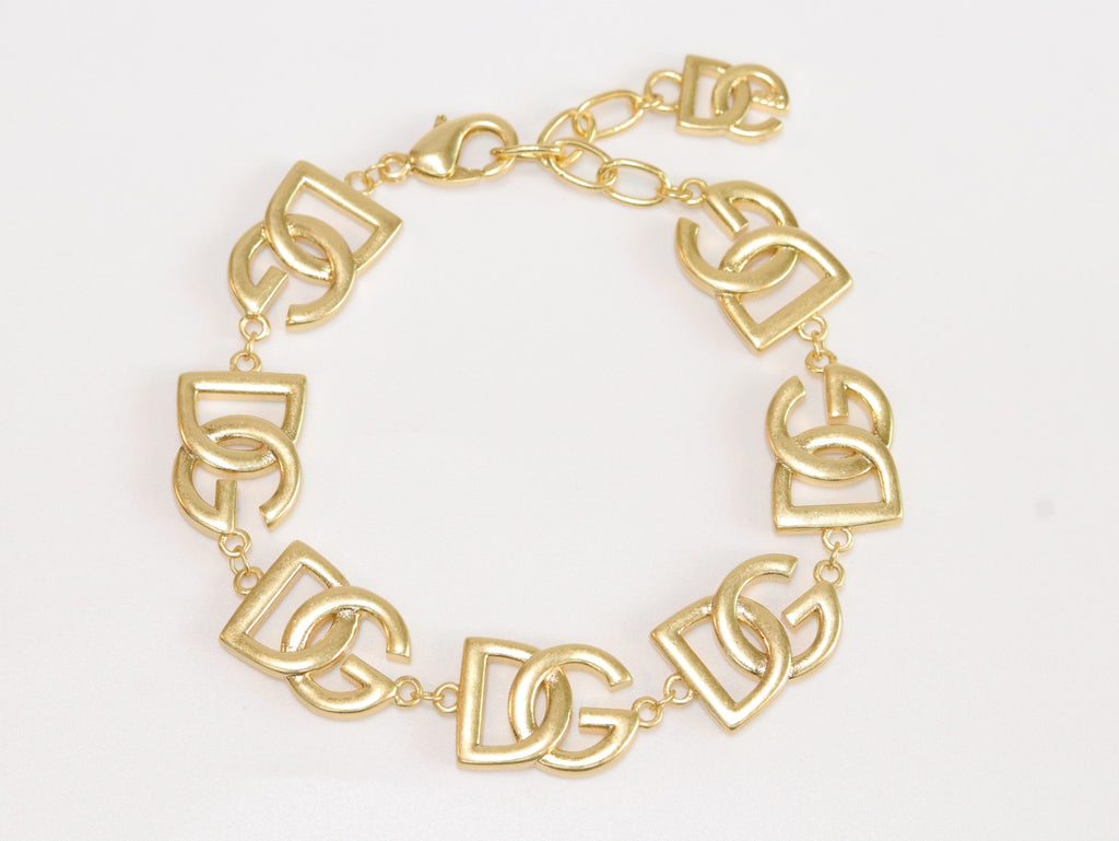 D and G Alphabet Motif Bracelet