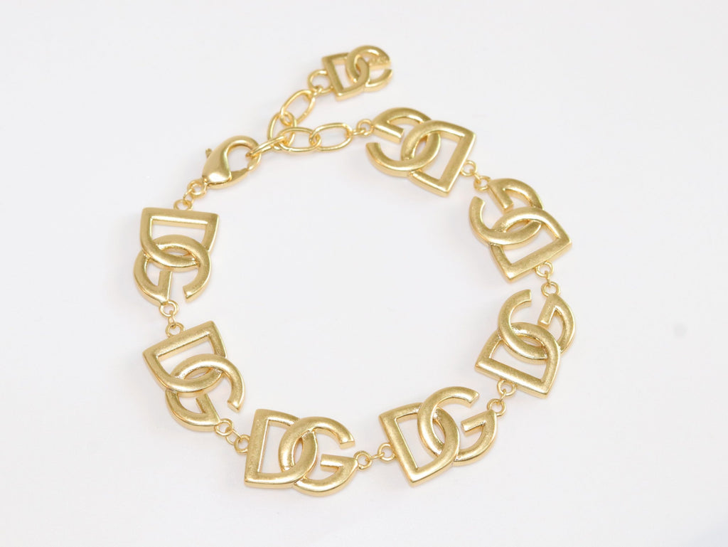 D and G Alphabet Motif Bracelet