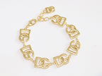 D and G Alphabet Motif Bracelet