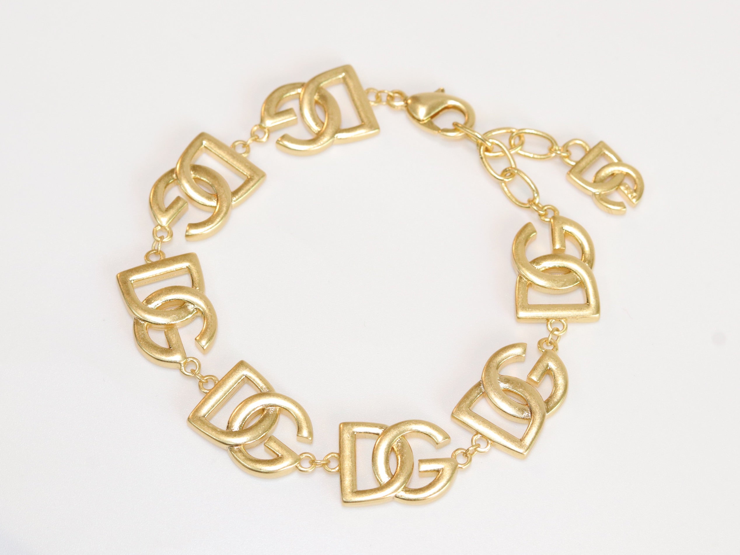 D and G Alphabet Motif Bracelet