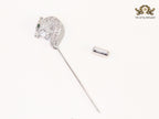 Platinum panther brooch
