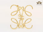 Alphabet LW Plain sleek brooch