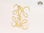 Alphabet LW Plain sleek brooch