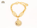 Medusa charm bracelet