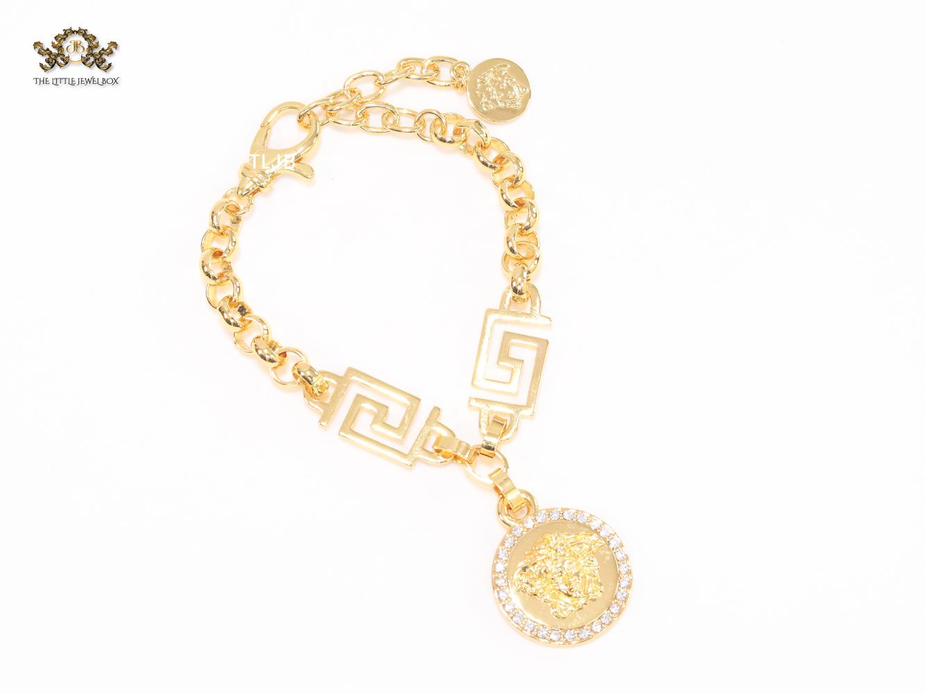 Medusa charm bracelet