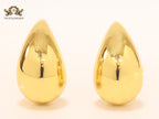 Teardrop gold studs - Large 42mm