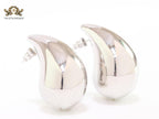 Teardrop platinum studs - Large 42mm