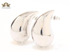 Teardrop platinum studs - Large 42mm