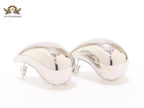Teardrop platinum studs - Large 42mm