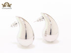 Teardrop platinum studs - Medium 30mm