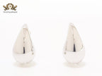 Teardrop platinum studs - small 25mm