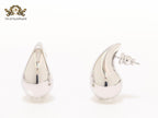 Teardrop platinum studs - small 25mm