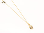 Sleek panther face gold chain