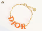 Alphabet D bold letters bracelet