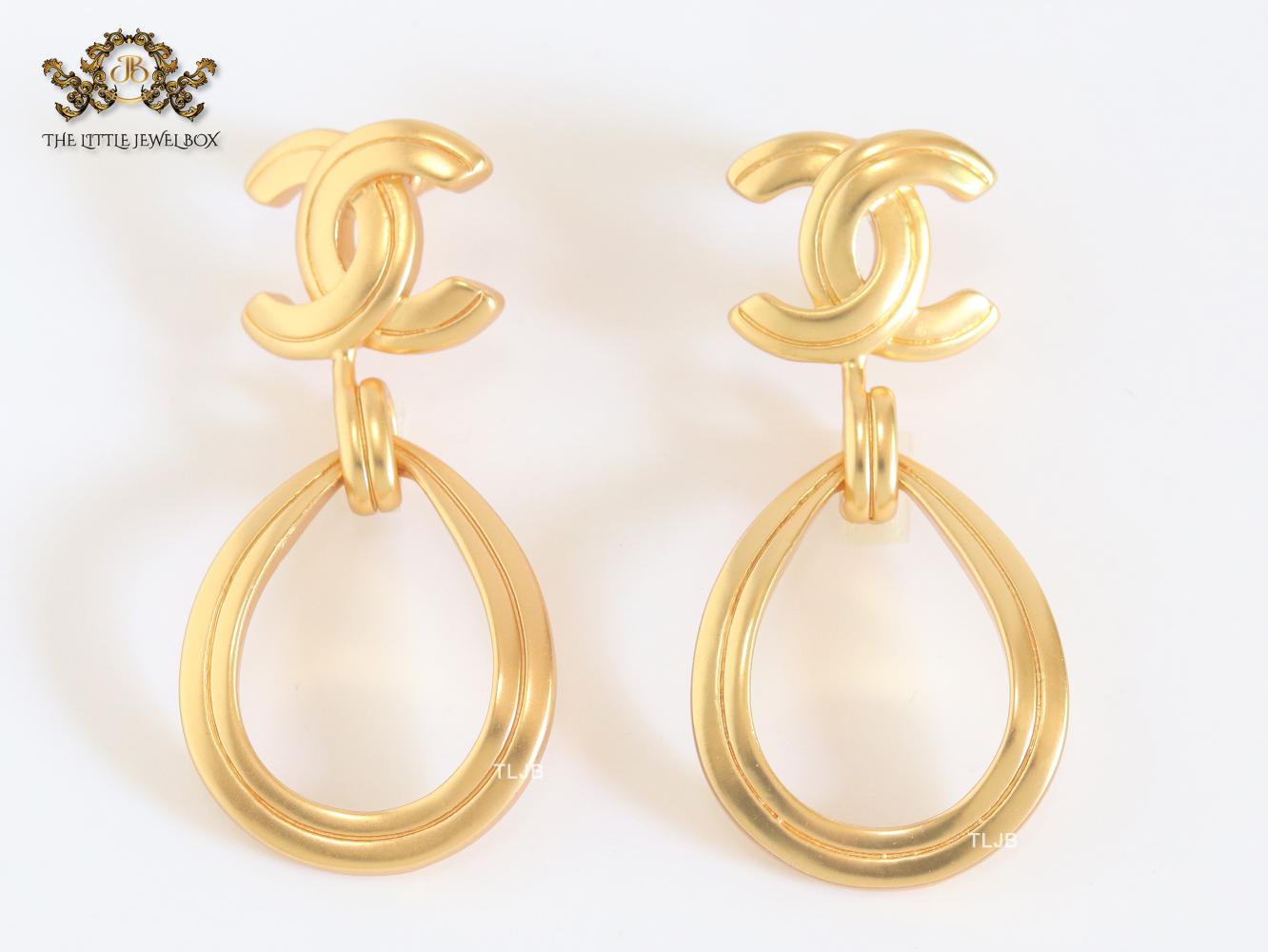 Double C gold danglers