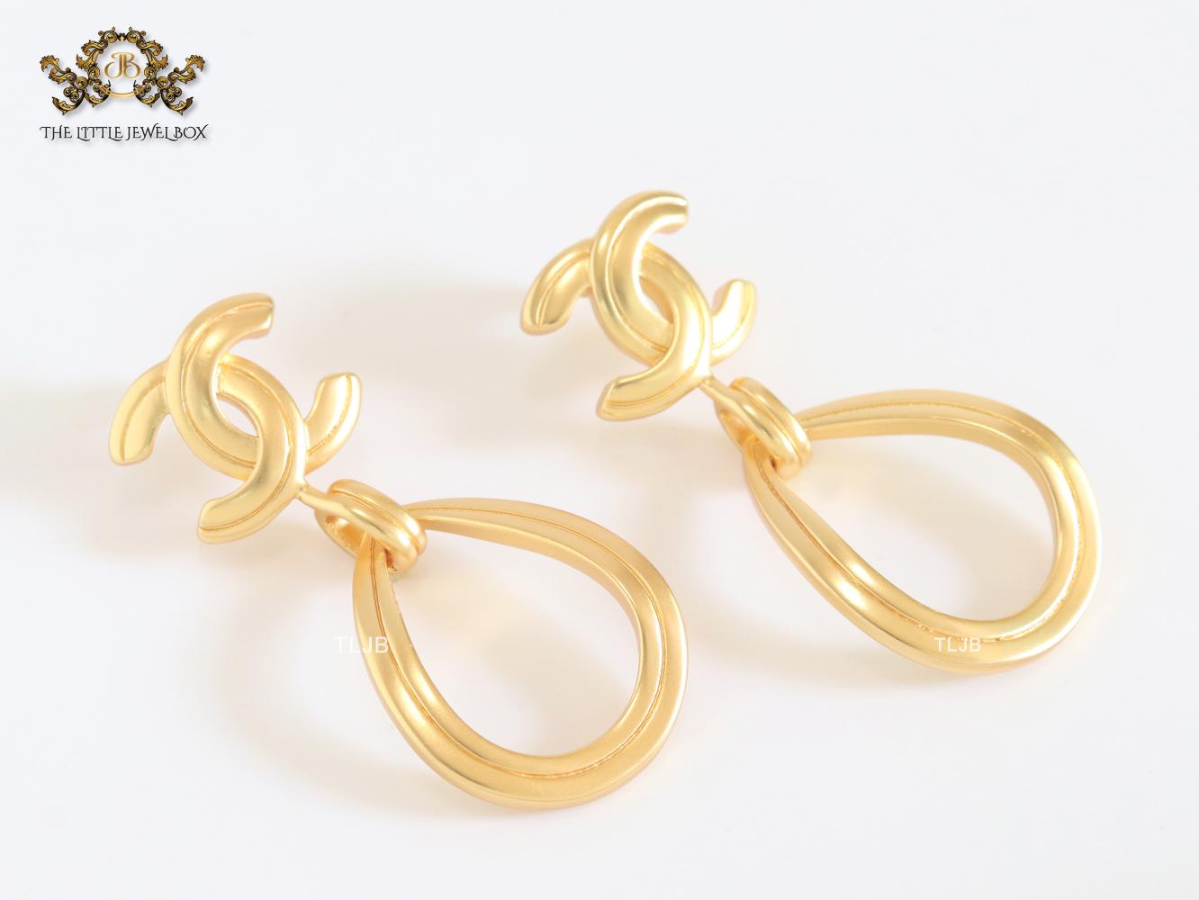 Double C gold danglers