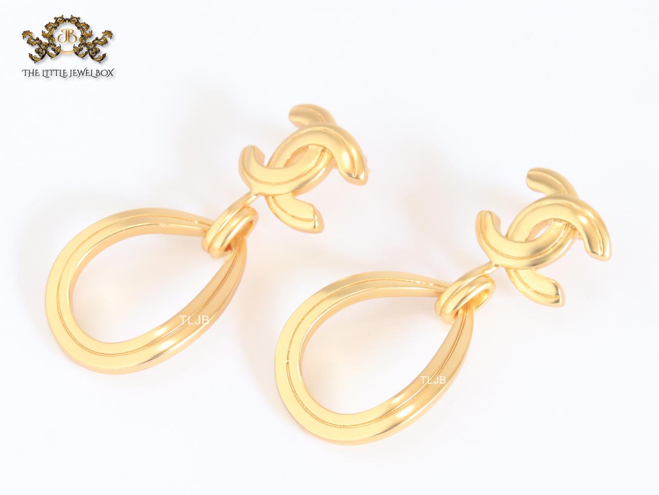 Double C gold danglers