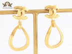 Double C gold danglers