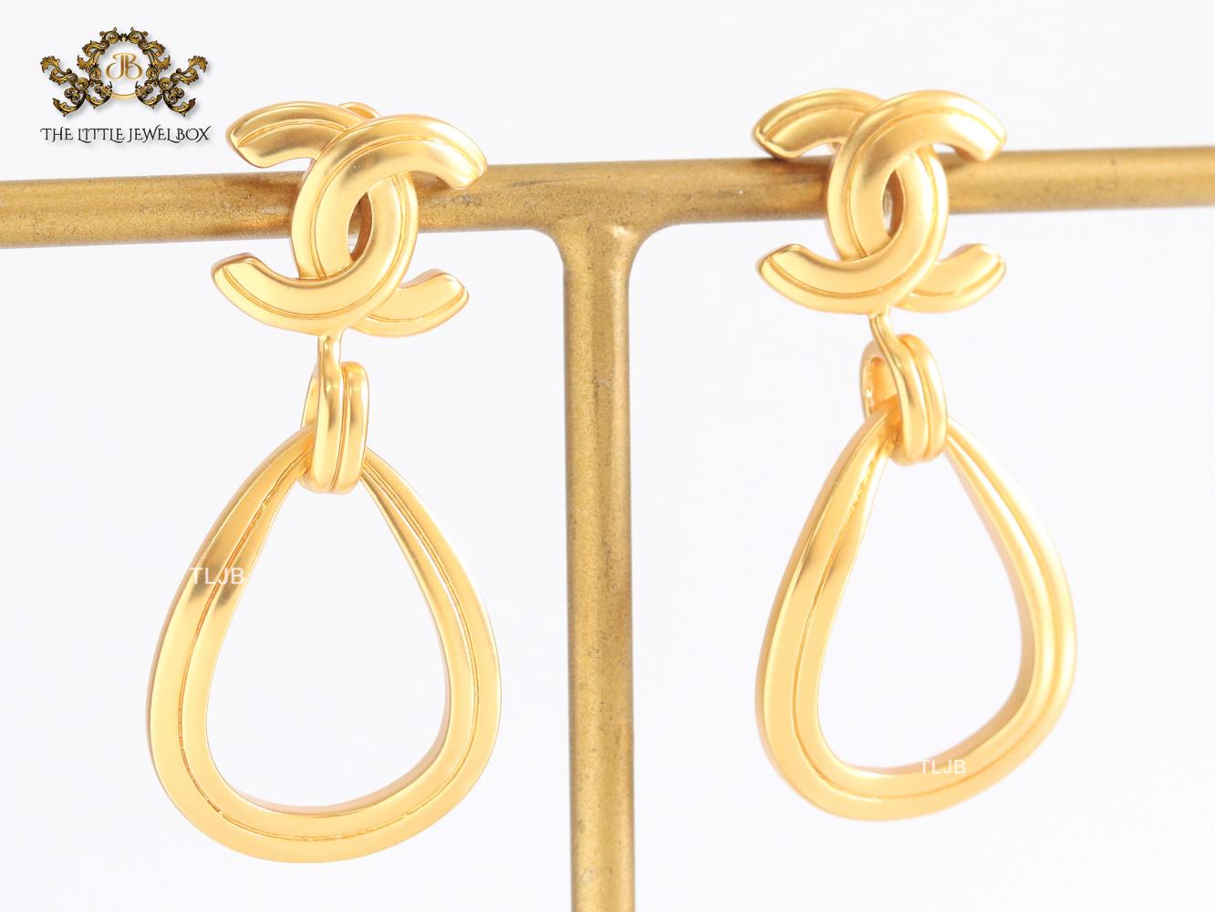 Double C gold danglers
