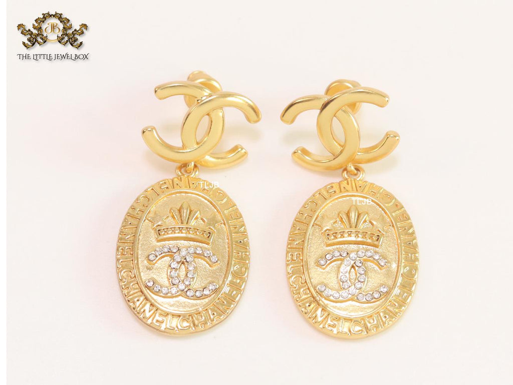 Double C royal gold danglers