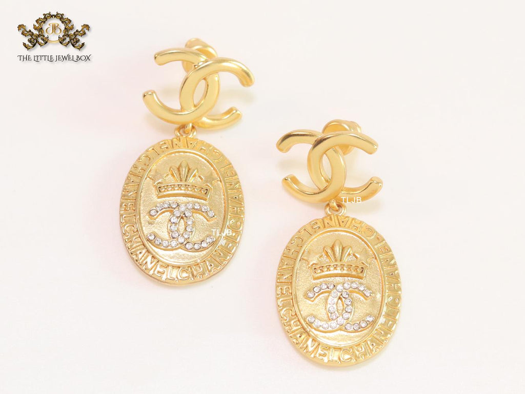 Double C royal gold danglers